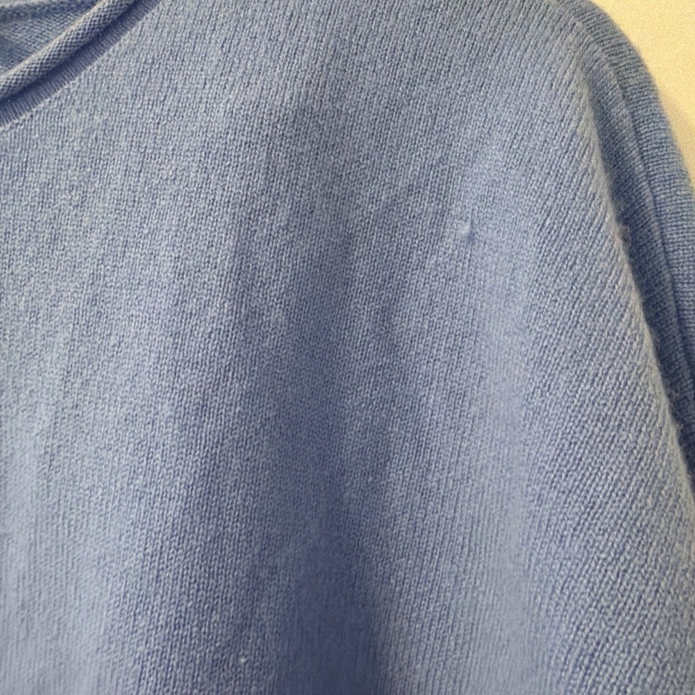 J. McLaughlin Soft Periwinkle Crewneck Sweater -100% cashmere - Picture 6 of 7